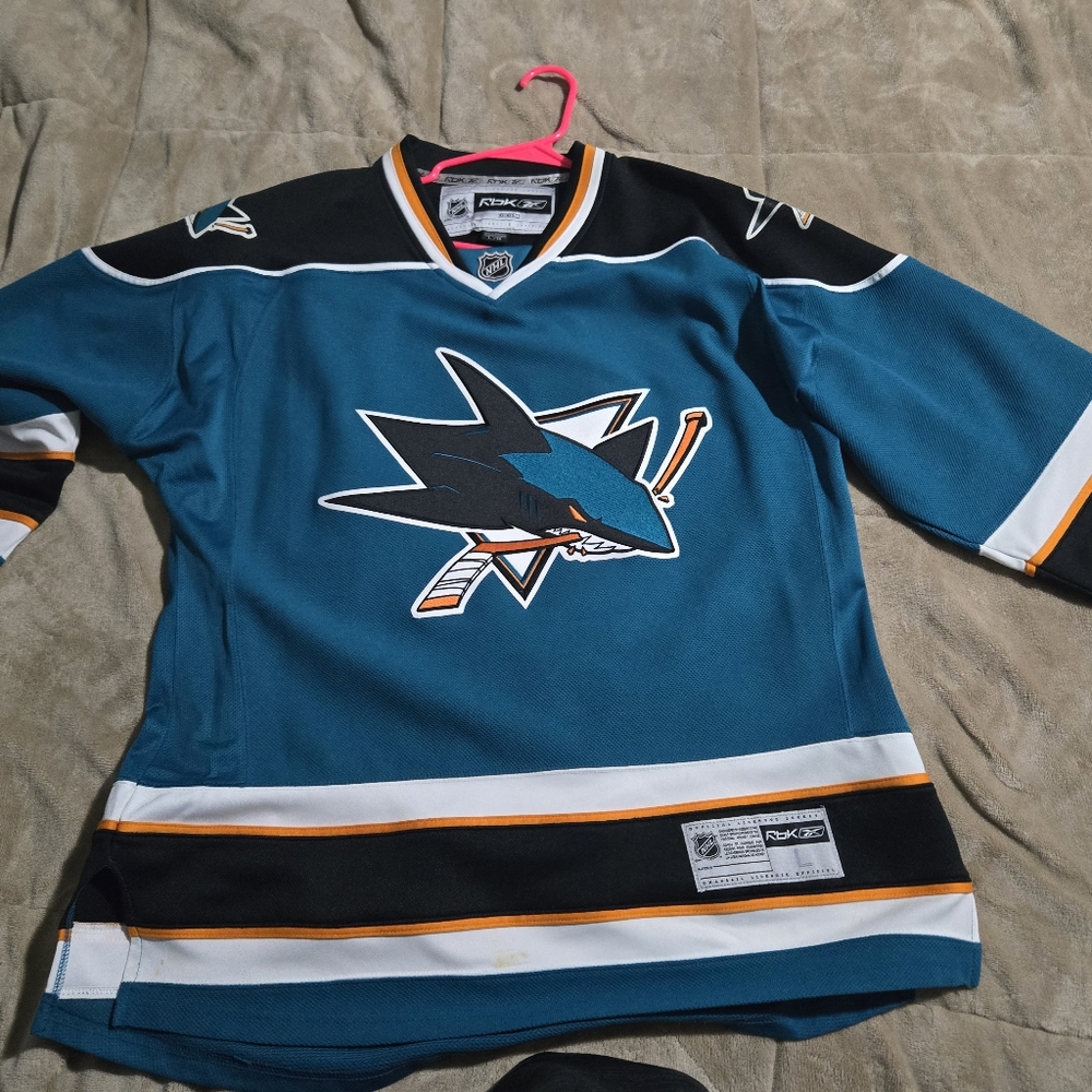 Reebok 13-17 San Jose Sharks Home Jersey